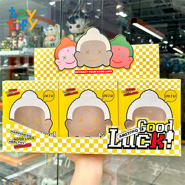 (ยกBox) พร้อมส่ง!! Amitofo Good Luck Series-Plush Doll FO 了 U มีหน้าร้าน