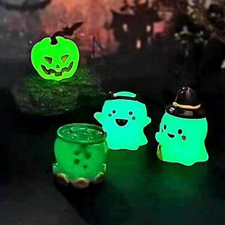 ส่งจากไทย 👻 จิบบิทฮาโลวีน งาน 3D เรืองแสง ตัวติดฮาโลวีน