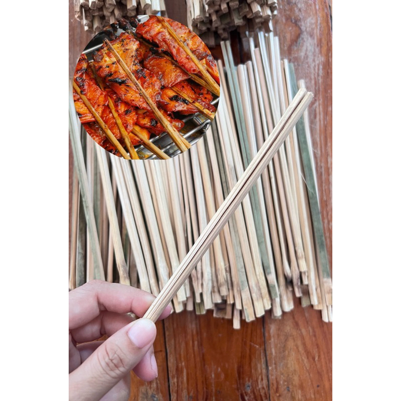 ไม้ปิ้งไก่ ไม้ไก่ย่าง ราคาถูก 80 ชิ้น/1 มัด