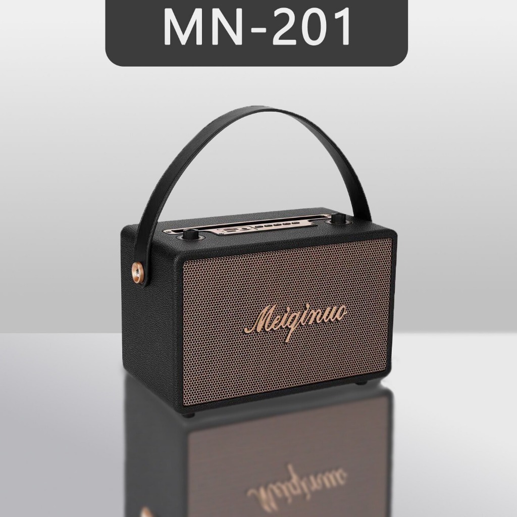 NEW MN-201ลำโพงบลูทูธ พกพา ลำโพงบลูทูธเบสหนัก ลำโพงคอมพิวเตอร์ ลำโพง แถมไมค์ลอย 1 ตัว