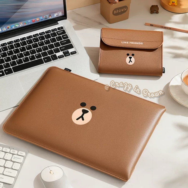 พร้อมส่ง✅ LAPTOP SLEEVE ซองใส่โน๊ตบุ๊ค กระเป๋าเก็บอุปกรณ์แบบหนัง