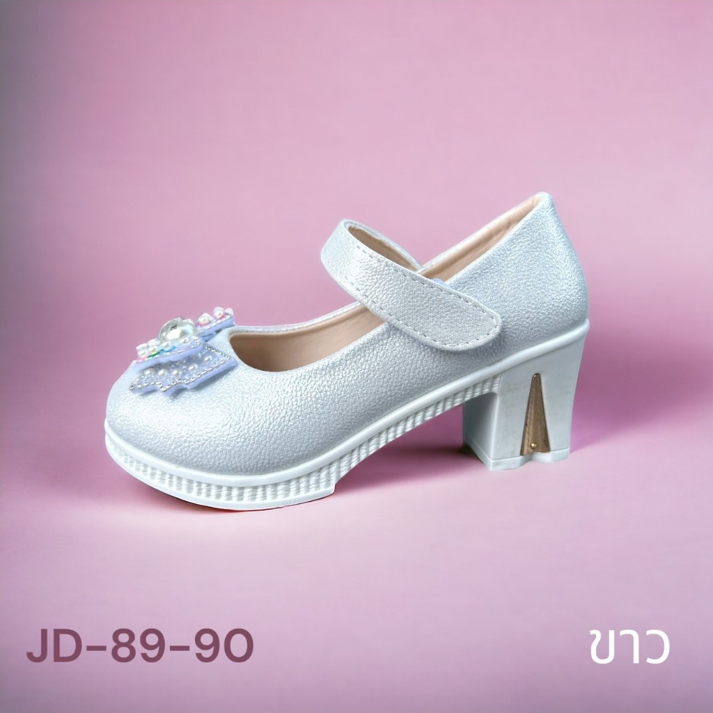 (ลูกค้าใหม่ 1 บาท) Catchy รุ่น JD-89-90 รองเท้าส้นสูงเด็ก​ คัชชูเจ้าหญิง(ไซส์ 26-36) ส้นสูงเด็กใส่ออกงาน​ คัทชูใส่ประกวด