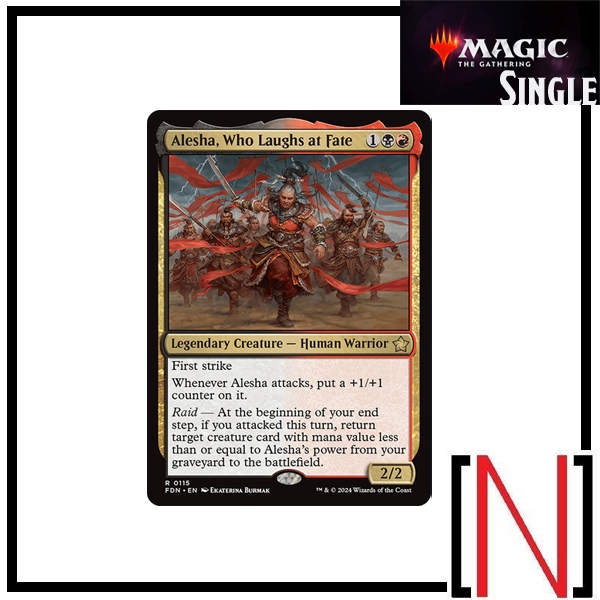 [MTG][Single][FDN] Alesha, Who Laughs at Fate ระดับ Rare [ภาษาอังกฤษ]