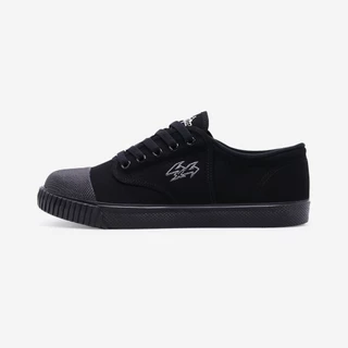 Breaker รองเท้านักเรียนเบรกเกอร์ รุ่น 4X4 รองเท้าผ้าใบสีดำ Size 29-47