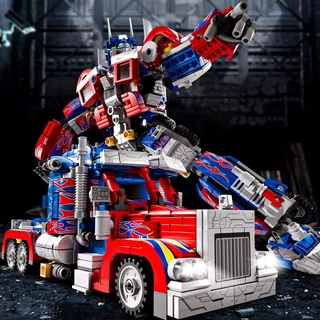 หุ่นยนต์ Building Blocks หุ้มเกราะของเล่น Autobots รุ่น Optimus Prime Bumblebee ของเล่นสำหรับเด็ก