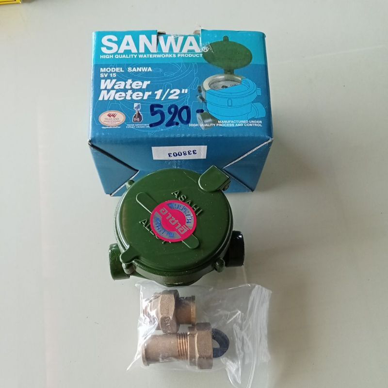 SANWA มิเตอร์น้ำ ซันวา มาตรวัดน้ำ มิเตอร์น้ำ 4 หุน 1