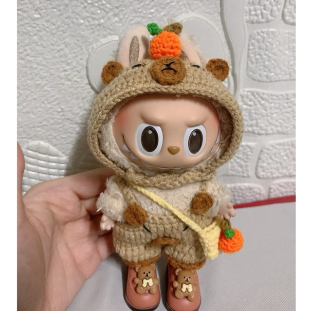 ชูดลาบูบู้น่ารักๆ V1 V2 ไลลาใส่ได้ ชุดถักไหมพรมลาบูบู้ ชุดลาบูบู้คาปิบาร่า