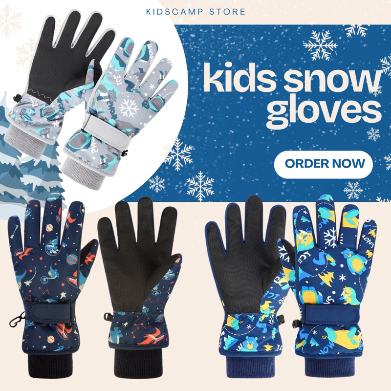 kids snow gloves ❄️ ✨