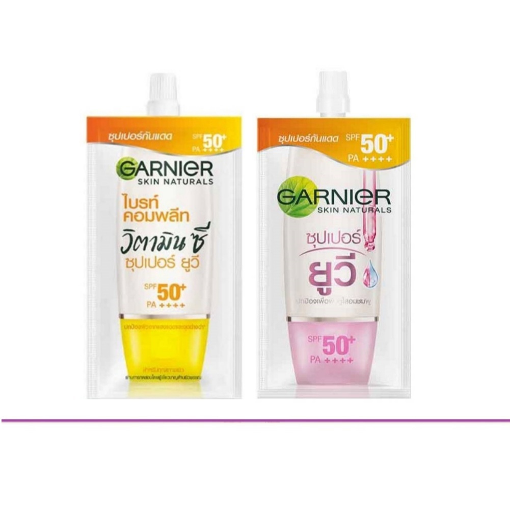 (แท้) Garnier Vitamin C Sakura UV Sunscreen 7ml การ์ดิเย่ วิตามินซี ซากุระ ยูวี ซันสกรีน