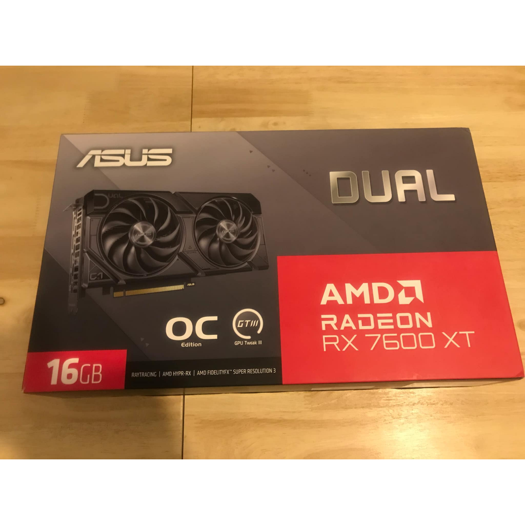 (พร้อมส่ง)AMD RADEON ASUS DUAL RX 7600XT 16GB