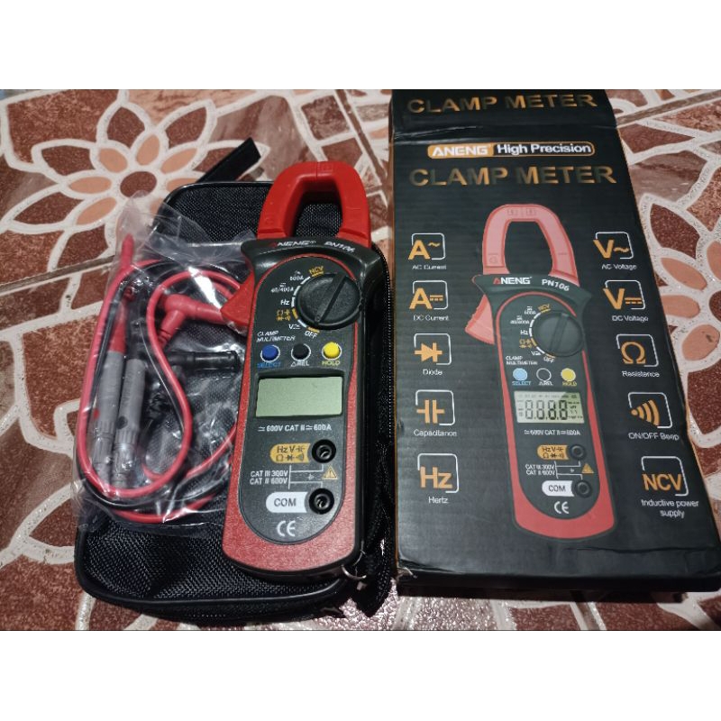 แคล้มมิเตอร์ Dc/Ac Clampmeter Dc/Ac Aneng Pn106