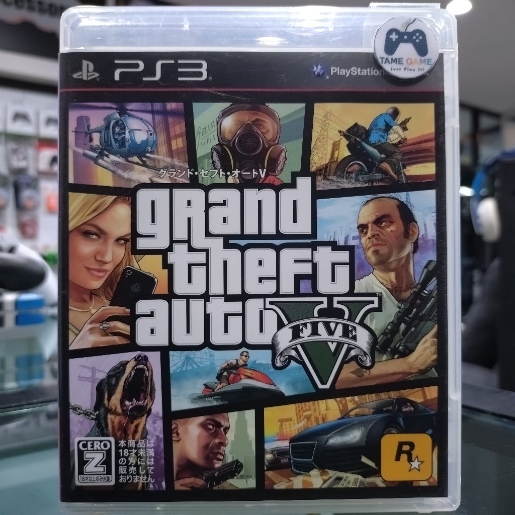 (ภาษาอังกฤษ) มือ2 PS3 GTA V เกมPS3 แผ่นPS3 มือสอง (Grand Theft Auto V GTA5 GTA 5 GTA Online)