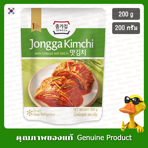 จงกากิมจินาปาแคบเบจ 200กรัม - Jongga Kimchi Napa Cabbage 200g.