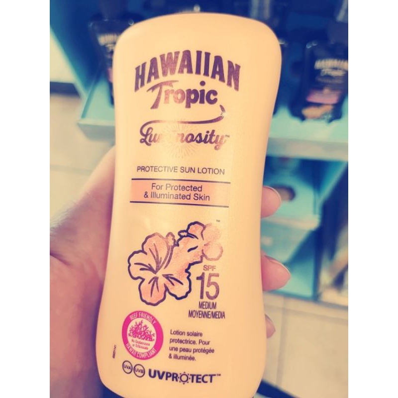 No Sealed Hawaiian Tropic Tanning lotion Carrot sunscreen SPF 10 Tropical โลชั่นกันแดด อาบแดด ผิวแทน