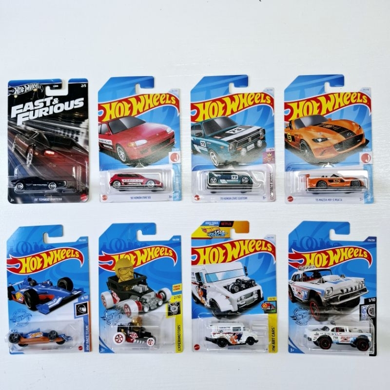 Hot wheels โมเดลรถเหล็ก สเกล1/64 แพ็คสวย เลือกแบบได้