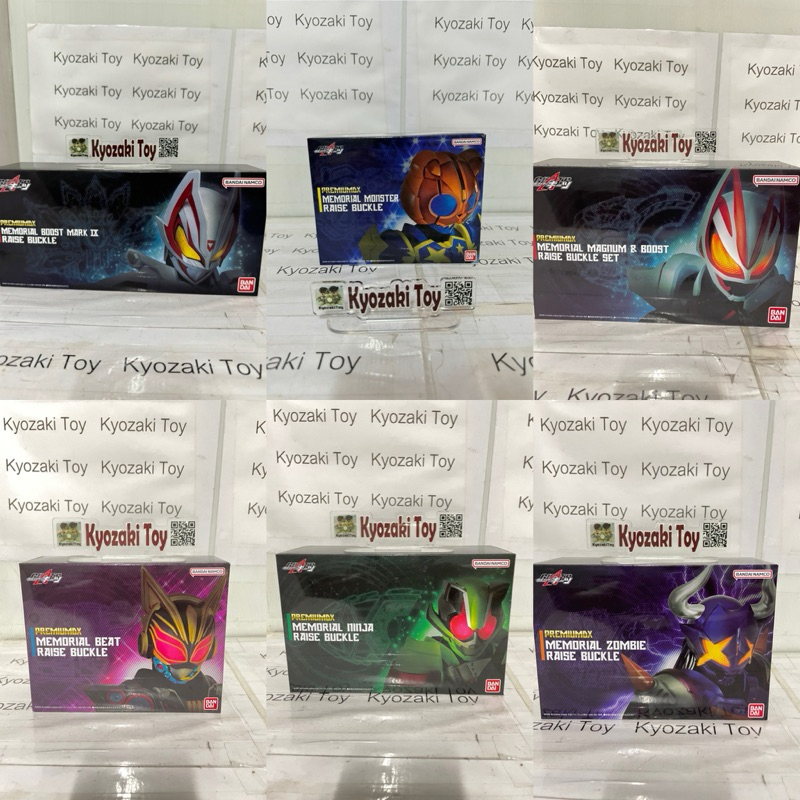 PB Geats PREMIUM DX Buckle SET Kamen Rider Geats มาสค์ไรเดอร์ กีส กีท ซอมบี้ บัพฟ่า นินจา ไทคูน บีส นาโกะ