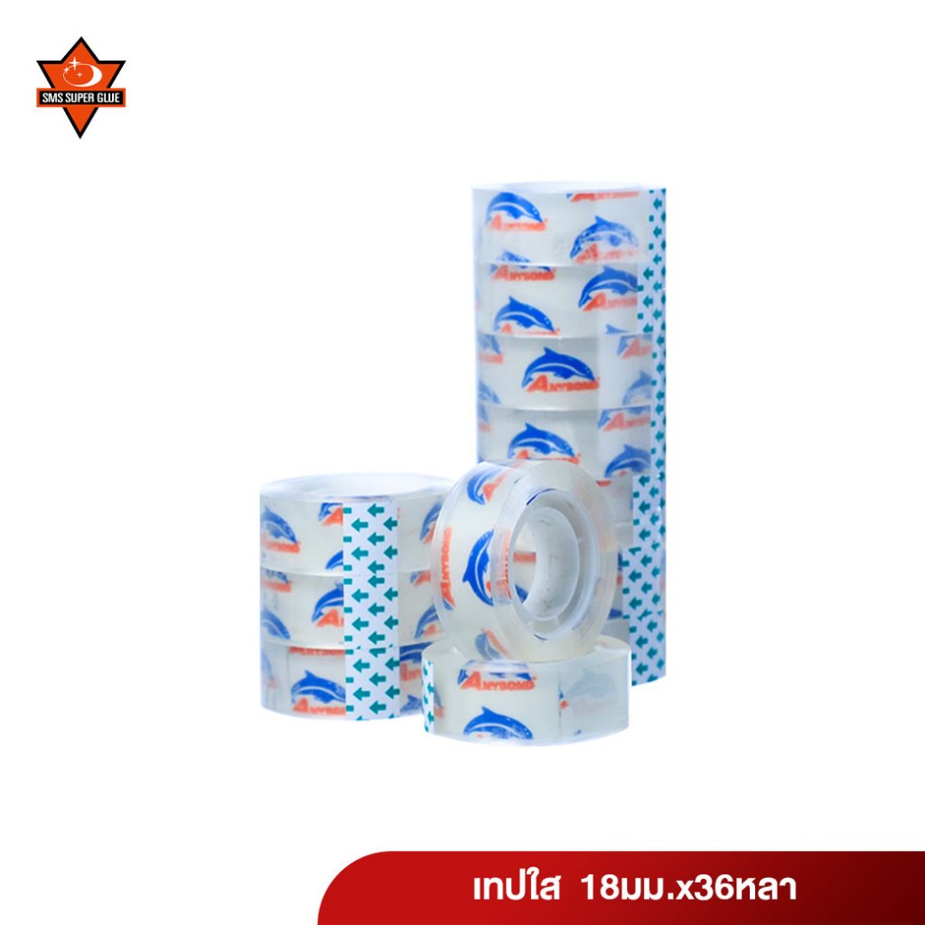 เทปใส ANYBOND 18มม.x36หลา ราคาตรงจากโรงงาน