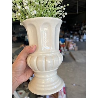 แจกันจัดดอกไม้ จัมโบ้ ขนาด สูง 8.5 นิ้ว แจกันเซรามิค แจกันโร…