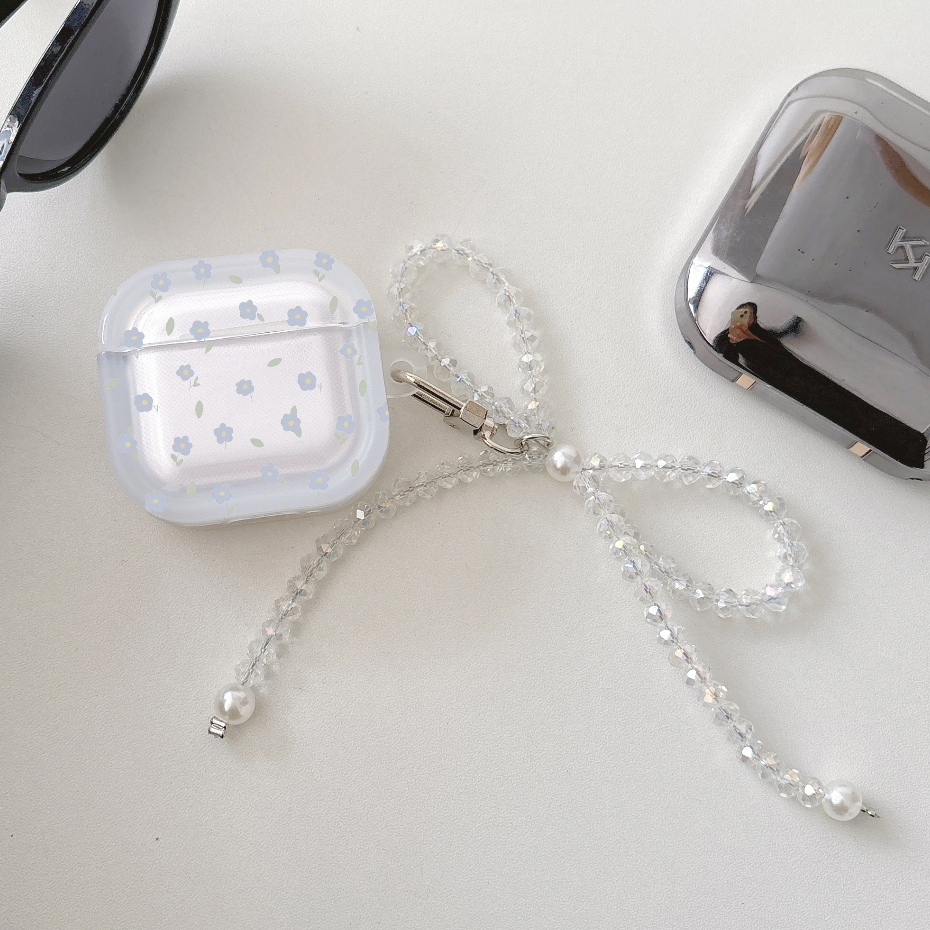 จัดส่ง24ชม เคส Airpods 4 3 pro pro2 TPU Soft Case Airpods 2 1 Airpod gen 3 ดอกไม้ ins การป้องกันการตก AirPods Case