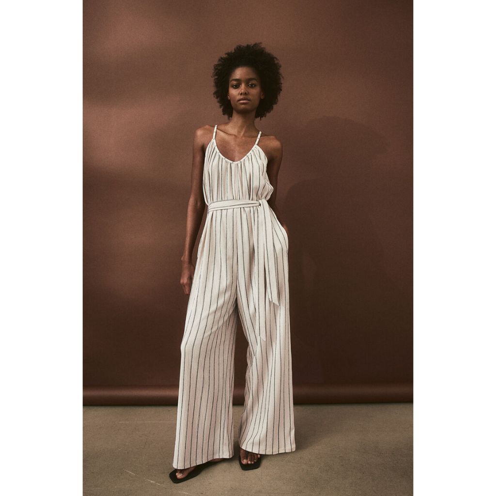 H&M จัมพ์สูทผ้ายืดมีเข็มขัดคาด Woman Tie-belt jersey jumpsuit 1154866_2
