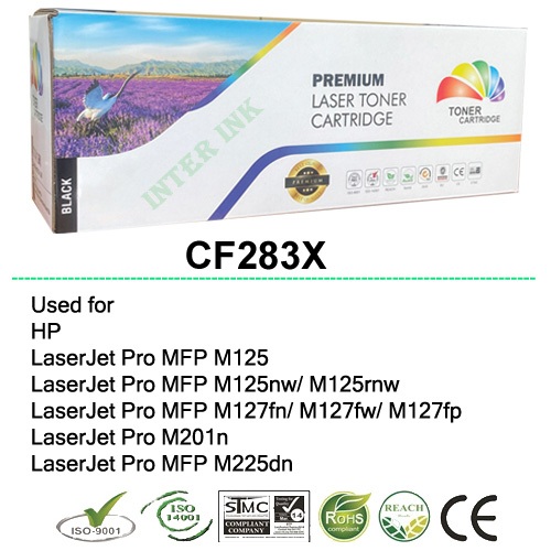 หมึกเทียบเท่า LaserJet Pro MFP M125/ M125nw/ M125rnw/ M126 (CF283X) 2.4k Full Color