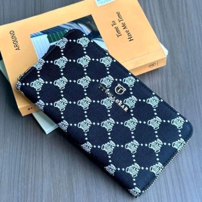 TTWN BEAR กระเป๋าสตางค์ใบยาวซิปรอบ 7.5 แบรนด์แท้ อุปกรณ์ครบ พร้อมส่ง