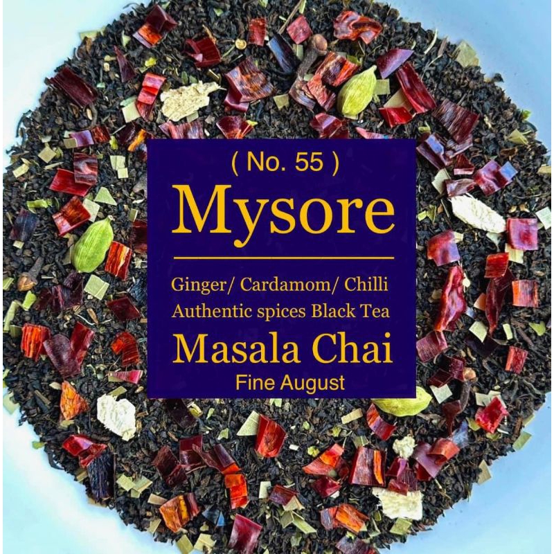 No.55 My Sore (Chilli Masala Chai) ชาดำผสมเครื่องเทศและเปลือกพริก ขนาด50กรัม Loose Tea