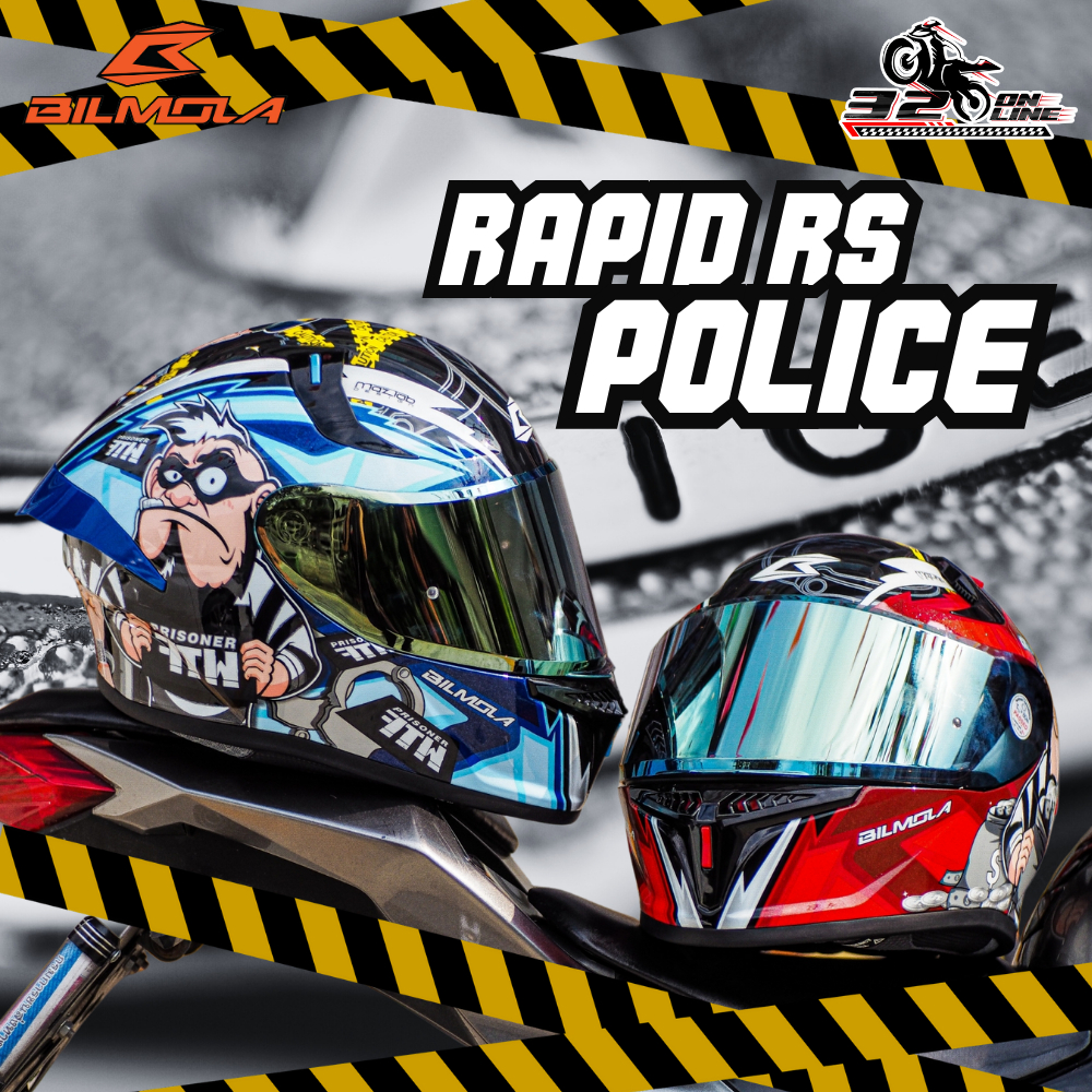 หมวกกันน็อค Bilmola Rapid RS ลาย Police!!320SP.Online