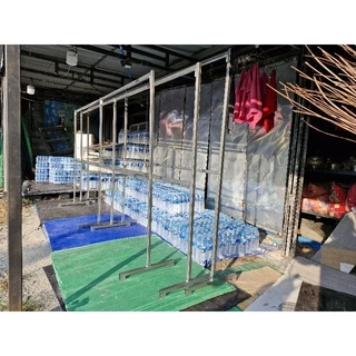 ราว2ชั้นราวเหล็กกล่อง1×1นิ้ว สูง150×300//สูง160×320ชม/สูง180×300ชม.//สูง160×160/สูง180×150หล็กชุปกัลวาในช์แข็งแรง