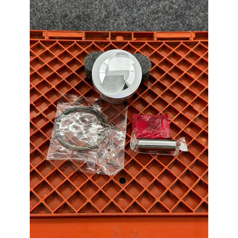 ลูกสูบ57หัวนูน2วาล์วลูก57หัวนูนสลัก13มิลปาดหลบวาล์ว2วาล์วใส่เวฟ125ได้ทุกรุ่นรถไม่เกินปี2022