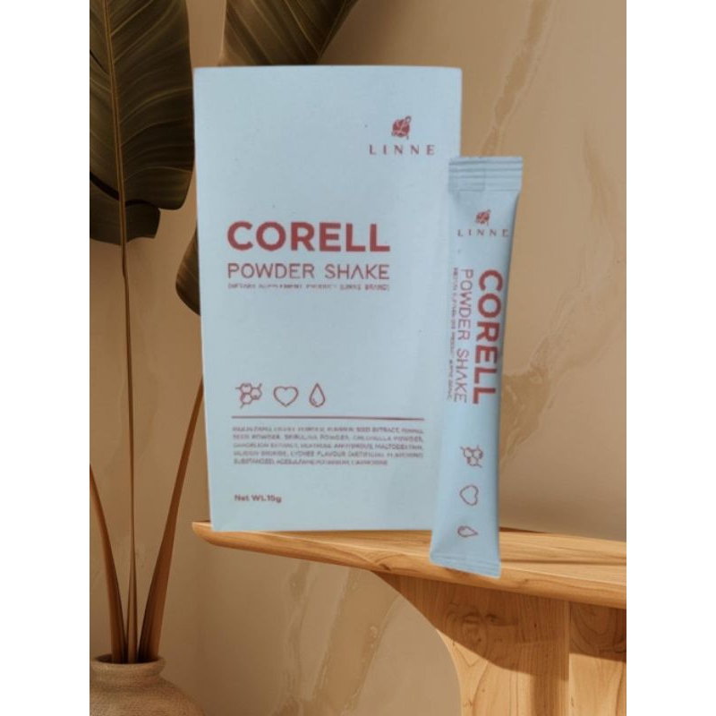 LINNE Corell Powder shake คลอโรฟิลล์สารสกัดสูตรพรีเมี่ยม ช่วยขับโซเดียม/ลดการบวมน้ำ