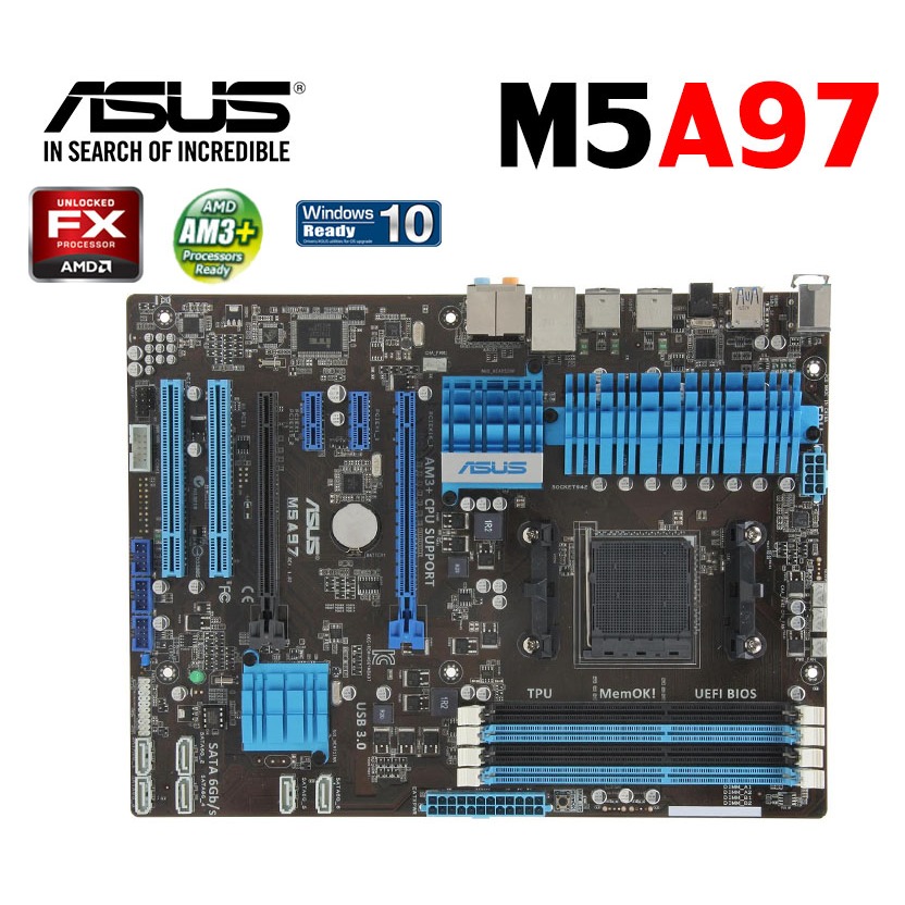 Mainboard AMD ASUS M5A97 (Socket AM3+) มือสอง พร้อมส่ง แพ็คดีมาก!!!