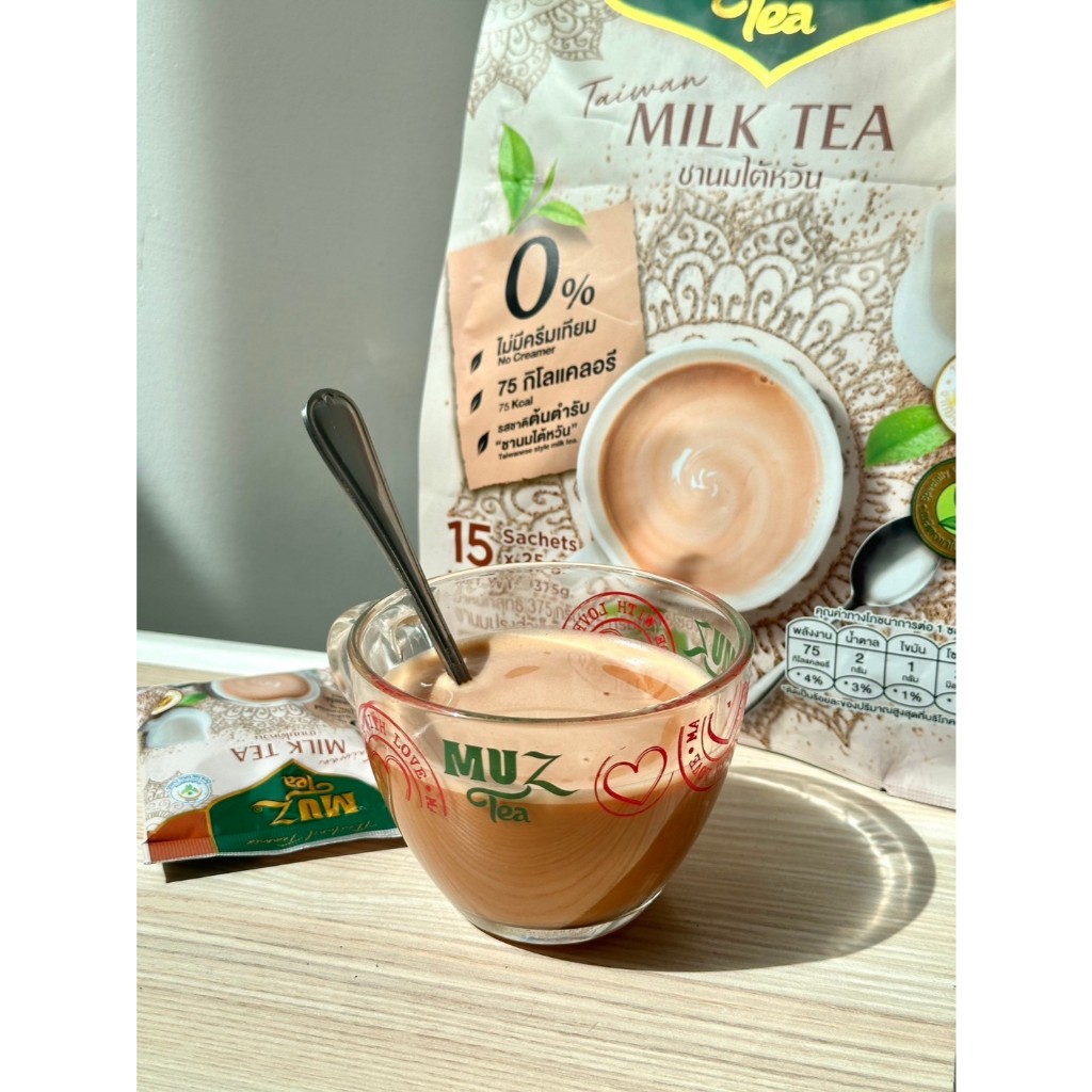 (1 ถุง ) ชามัซ ชานมไต้หวัน TAIWAN MILK TEA | ชานม 3in1 | ไม่มีครีมเทียม | ไม่มีไขมันทรานส์ | ใช้น้ำตาลดอกมะพร้าว