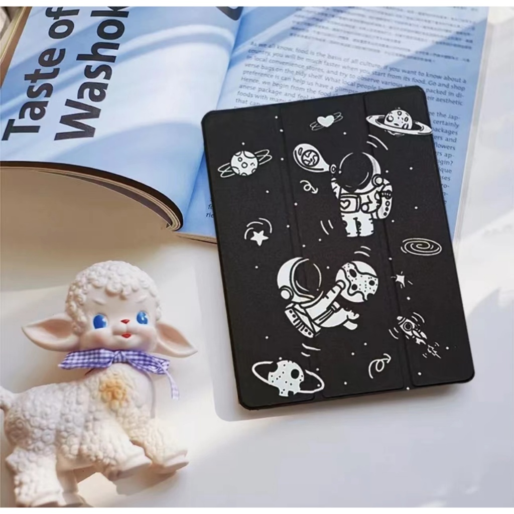 017.เคสฝาพับ เคส สำหรับ Samsung Galaxy Tab A7 lite/Tab S9 FE Tab S6 lite/ A9 Plus S9FE มีช่องใส่ปากกา เคสกันกระแทก - รูปที่ 4