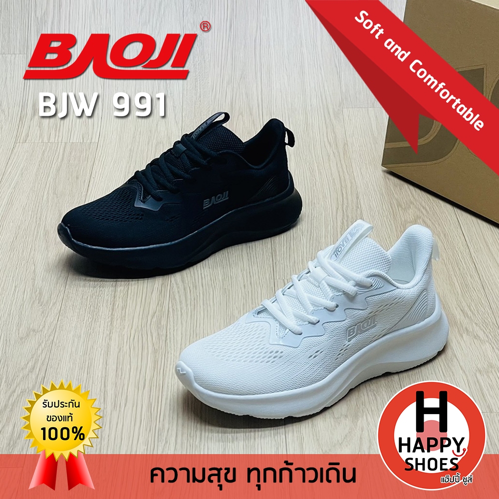 [🥇บาโอจิแท้100%🔢ไซส์37-41🆓ฟรี...ถุงเท้า 1 คู่] BAOJI รุ่น BJW991 รองเท้าผ้าใบหญิง รองเท้ากีฬาหญิง รองเท้าวิ่งหญิง