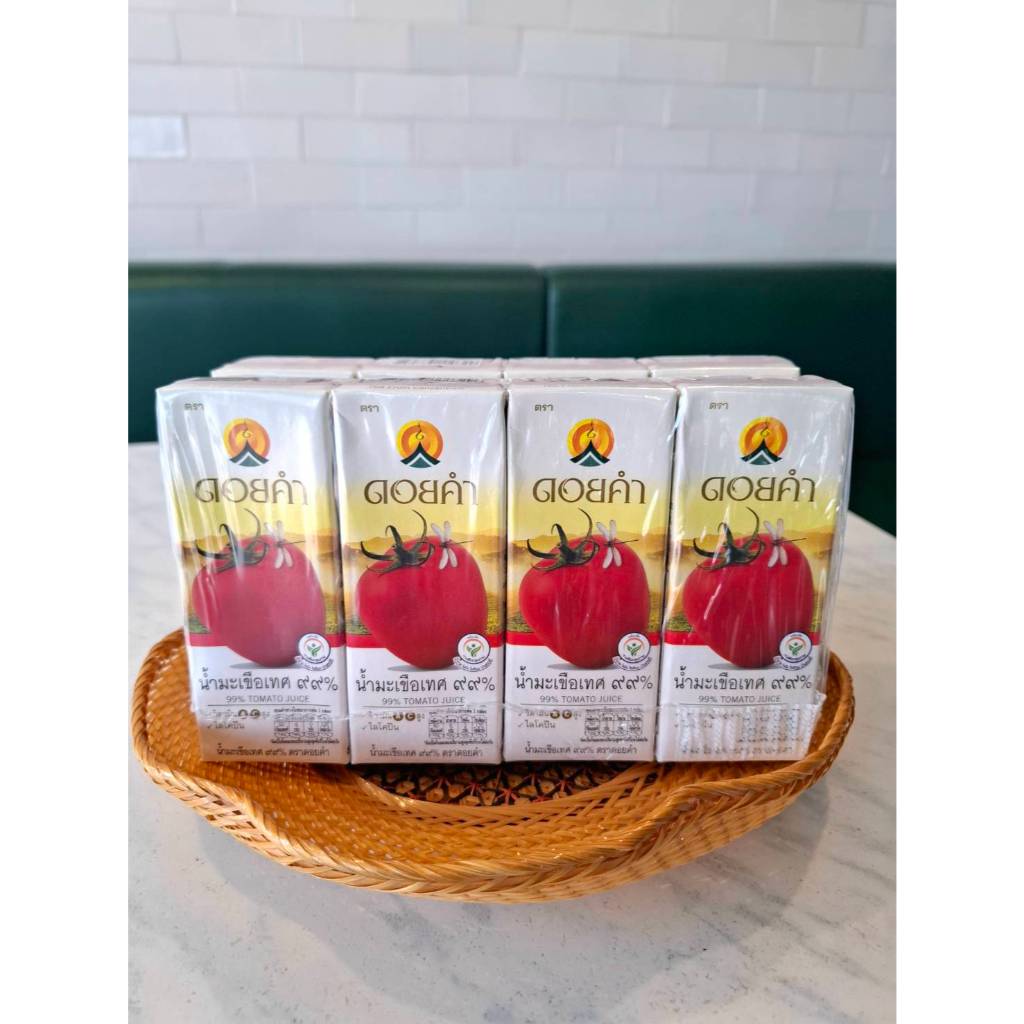 ดอยคำ น้ำมะเขือเทศ ๙๙% 200 มล.(1แพ็ค4กล่อง) EXP:26/11/26 ราคาพิเศษ