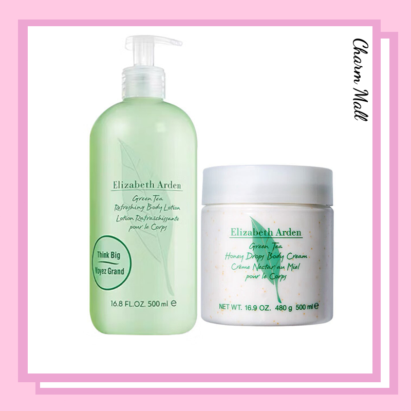 แท้ Elizabeth Arden Green Tea Honey Drops Body Cream 500ml /Refreshing Body Lotion 500ml.
