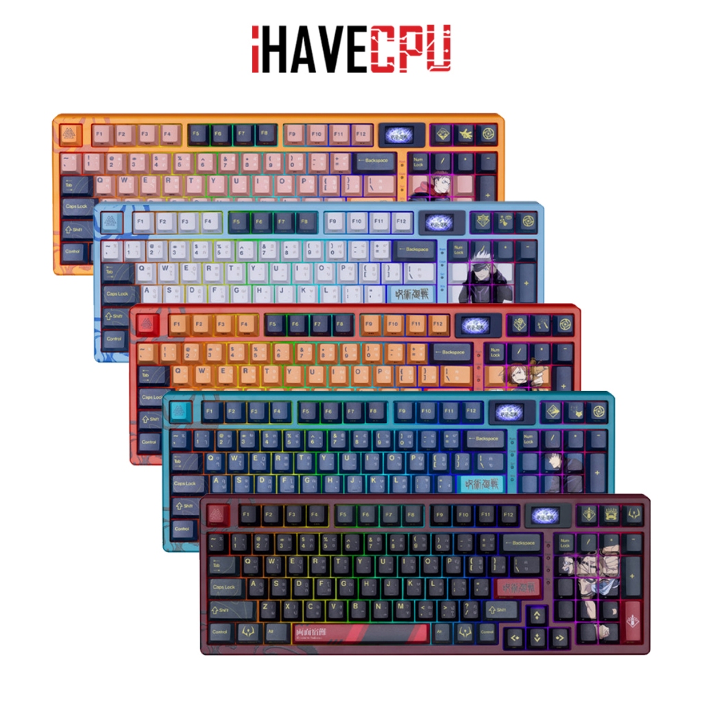 iHAVECPU KEYBOARD (คีย์บอร์ด) EGA X JJK KEYBOARD COLOR (EN/TH)