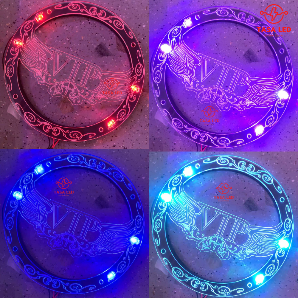 ฝาครอบหน้าดอกลำโพง แบบเรียบ ลายVIP แบบใส 4นิ้ว 6.5 นิ้ว 8 นิ้ว ใส่ไฟ7สีกระพริบ ราคาต่อคู่ พร้อมส่ง จากไทย