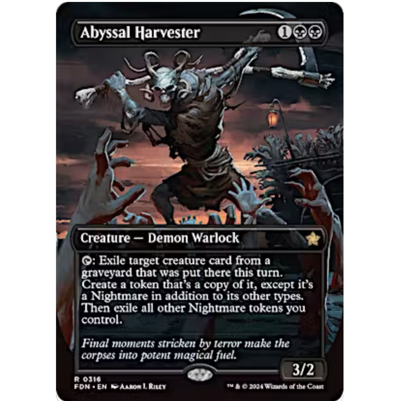Foundations Variants: Abyssal Harvester (0316 - Borderless)
