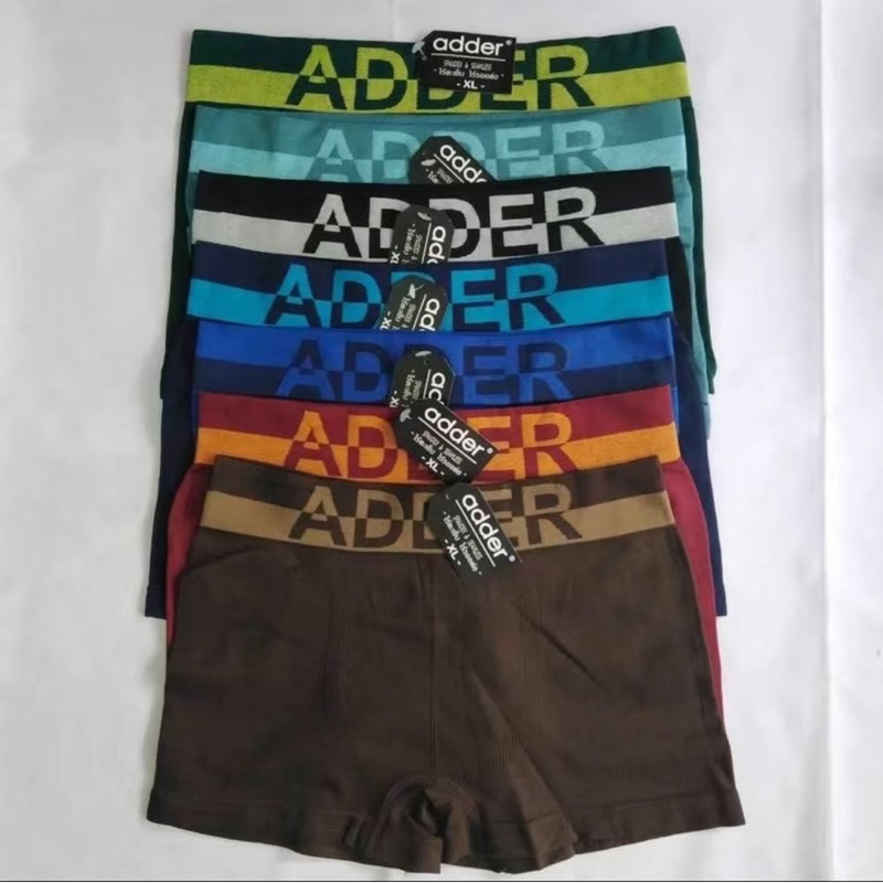 กางเกงในชายผ้าทอ adder ขาสั้น เช็ต 5 ตัว และ 10 ตัว คละสี