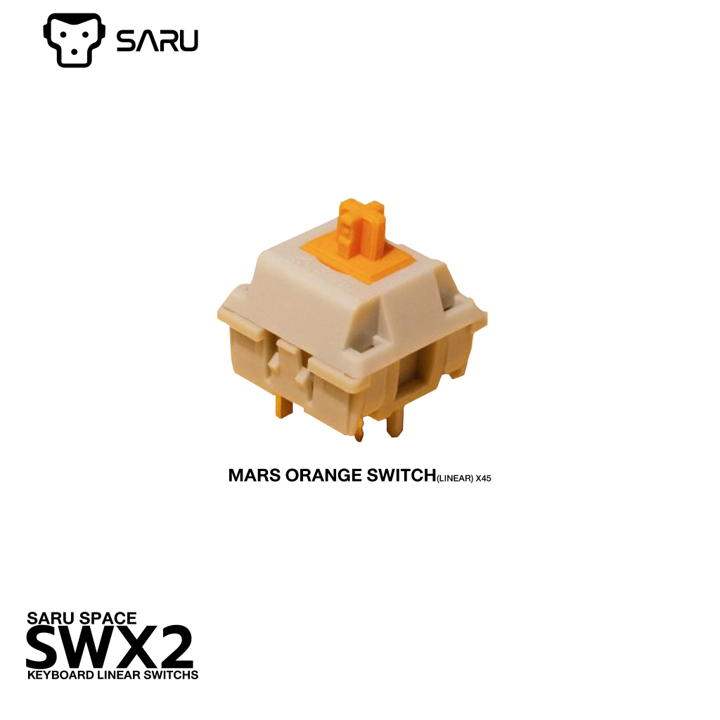 [รับประกัน 15 วัน] SARU Switch Mars Orange (Linear) สวิตช์ 5 pin ใส่กับคีย์บอร์ดแมคคานิคอล