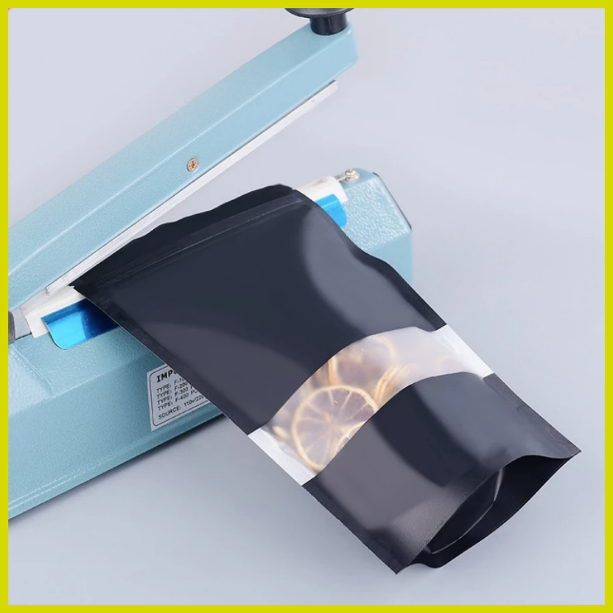 [100 ใบ] ถุงซิปฟอยด์ ถุงฟอยล์ เจาะหน้าต่างใส ตั้งได้ ถุงซิปตั้งอลูมิเนียมฟอยล์ หน้าต่างสี่เหลี่ยม - รูปที่ 5