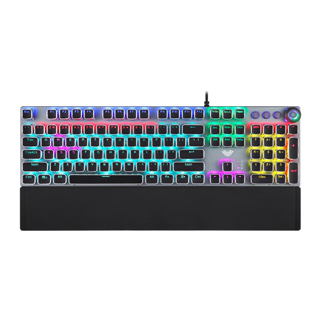 คีย์บอร์ด AULA F2058 , F2088 & LECOO KG1102 Mechanical Keyboard Gaming คีย์บอร์ดมีไฟ คียบอดเล่นเกมส์ ประกันศูนย์ไทย รูปที่ 2