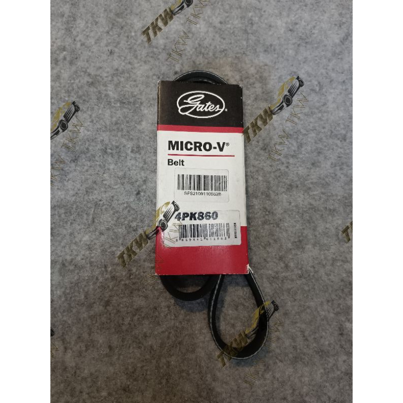 4PK860  สายพานแอร์ TOYOTA AE101 4AFE ยี่ห้อ GATES