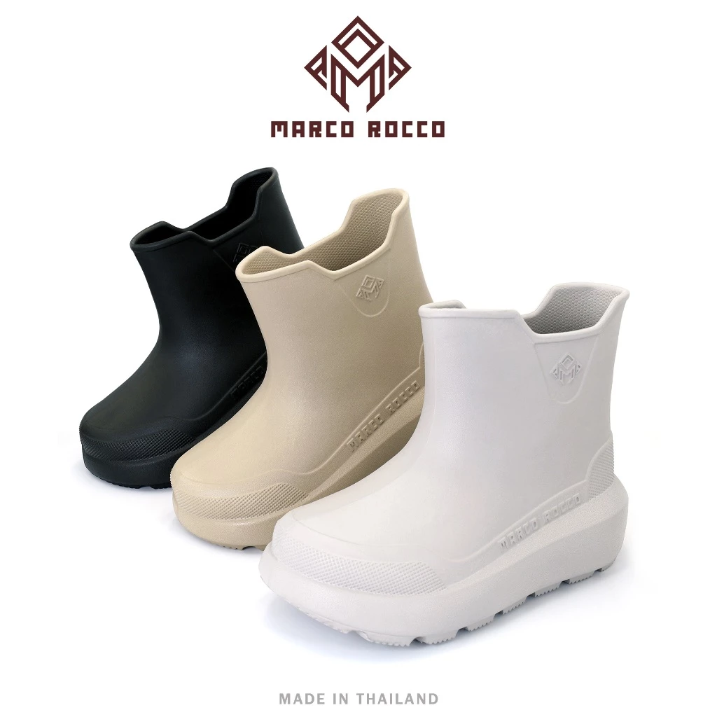 Marco Rocco รองเท้าแฟชั่น รองเท้าบูทบูทกันน้ำ กลางแจ้ง ผู้หญิง เบาสบาย กันลื่น ลำลอง ทนต่อการสึกหรอ แฟชั่นฤดูร้อน MR8024