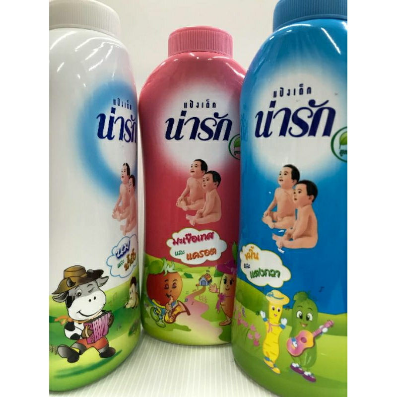 แป้งเด็ก น่ารัก(ใหญ่) ปริมาณสุทธิ 350 กรัม....เดี่ยว