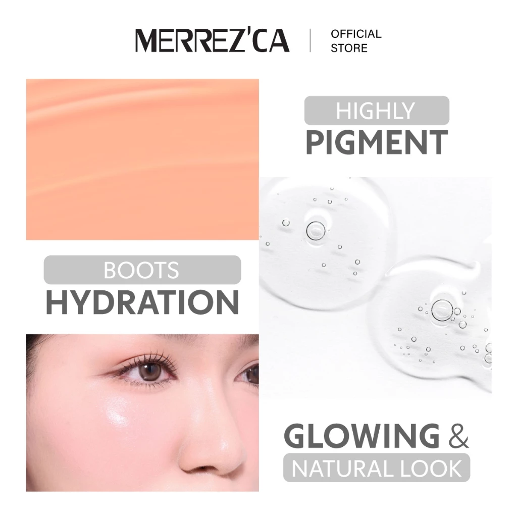 Merrezca Velvet Touch Cushion Blusher บลัชคุชชั่น บำรุงผิว โกลว์เป็นธรรมชาติ thumbnail 9