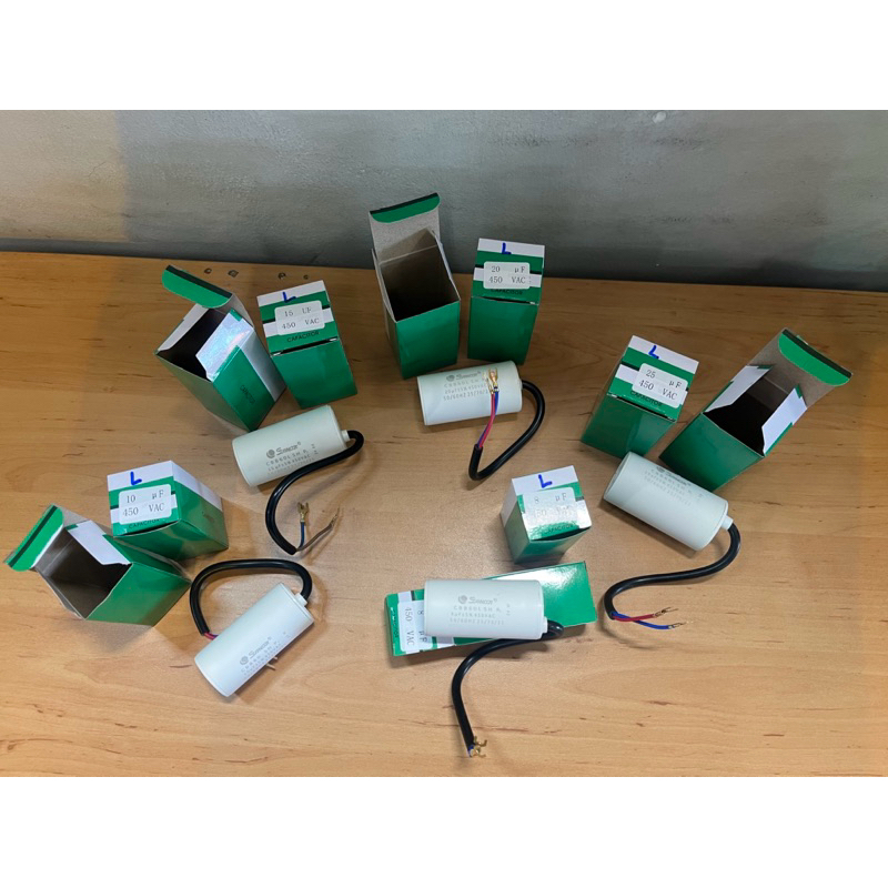 Sunmoon/คาปาซิเตอร์แบบต่อสายCBB60L/450VACขนาด8uf,10uf,15uf,20uf,25uf