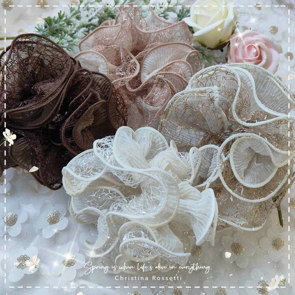 A Dream ยางมัดผมโดนัทสีพื้นงานเกาหลีเกรดพรีเมี่ยมงานสวย ยางยืดแข็งแรง (พร้อมส่ง )